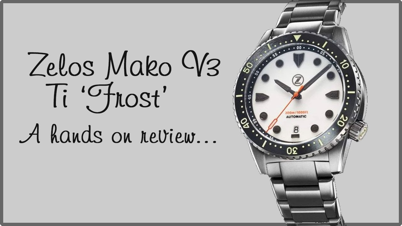 Дайверские часы Zelos Mako V3 Ti 'Frost' с полным люминесцентным покрытием — личный обзор