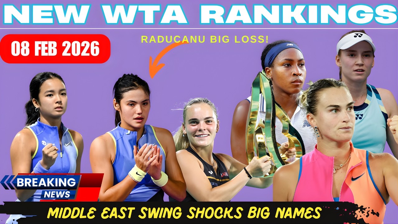NEW WTA Rankings SHAKE-UP! Eala Soars, Raducanu Falls, Świątek & Rybakina Rise