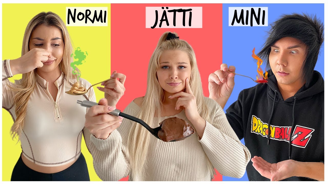MINI VS NORMAL VS GIANT SPOON - HAASTE