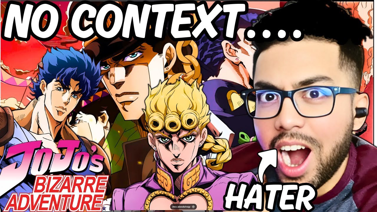 JOJO HATER reacts to NO CONTEXT CLIPS of JOJO's BIZARRE ADVENTURE!
