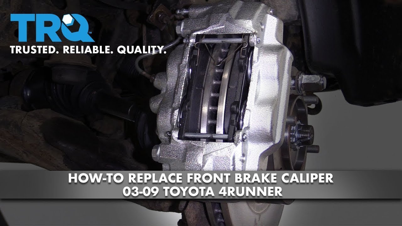 Как заменить передний тормозной суппорт на Toyota 4Runner 03-09