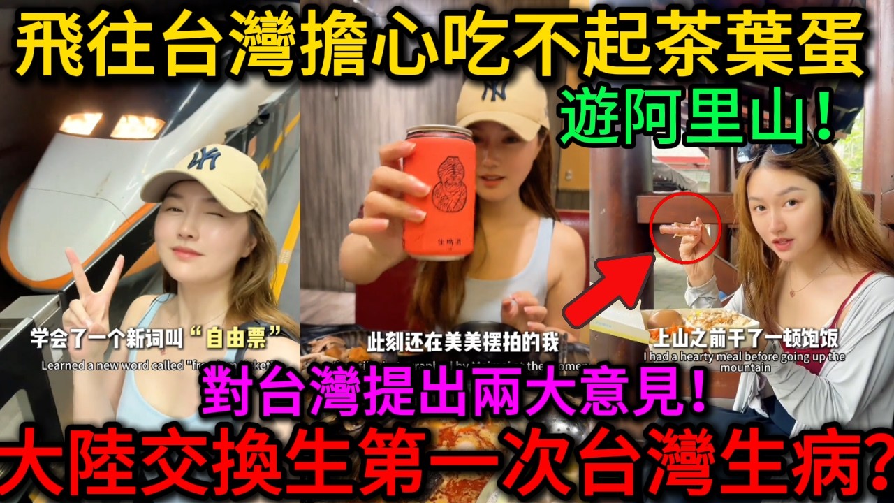 台湾vlog𓇼｜大陸美女交換生第一次遊台灣，害怕吃不起茶葉蛋 ，突然生病看急診，第一次體驗台灣醫療體系要吐槽，愛上台灣不想回大陸！台灣人真的太美好了！下輩子要做台灣人！？｜老范 Mr Fan
