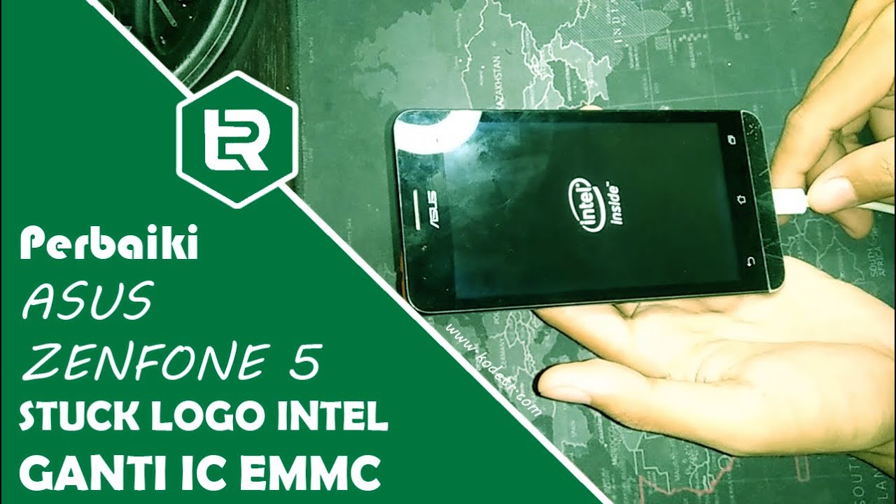 Perbaiki ASUS Zenfone 5 T00F Stuck LOGO INTEL (Ganti EMMC Normal Lagi)