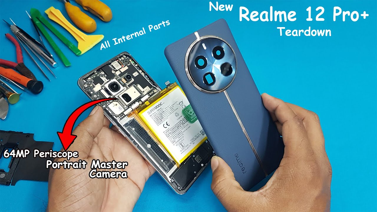 Realme 12 Pro+ Teardown / Disassembly | Realme 12 Pro Plus 5G Snapdaragon 7S Gen2, 64MP Periscope