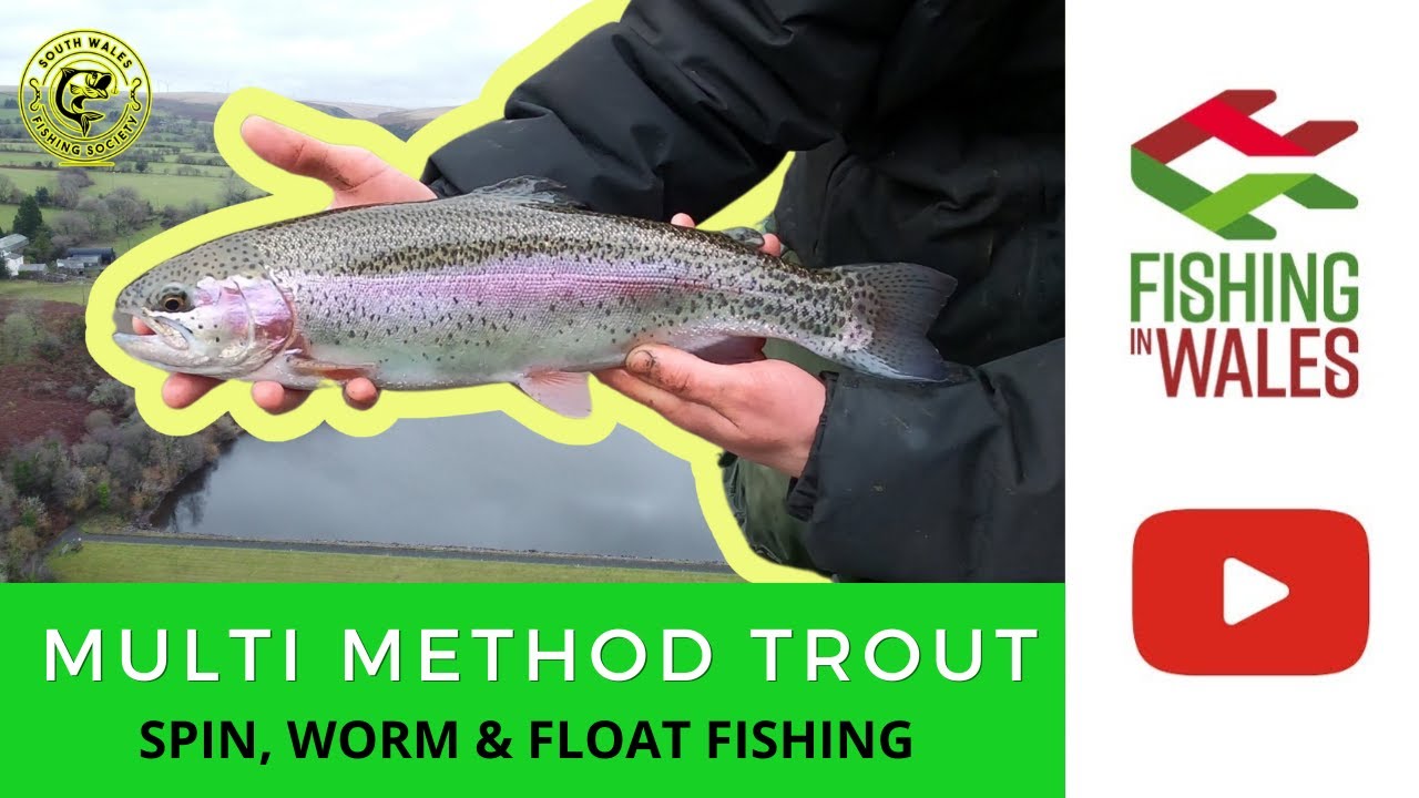 How to fish a MULTI METHOD Trout Fishery - WORM, SPIN & FLOAT - Lower Lliw Reservoir Swansea Wales