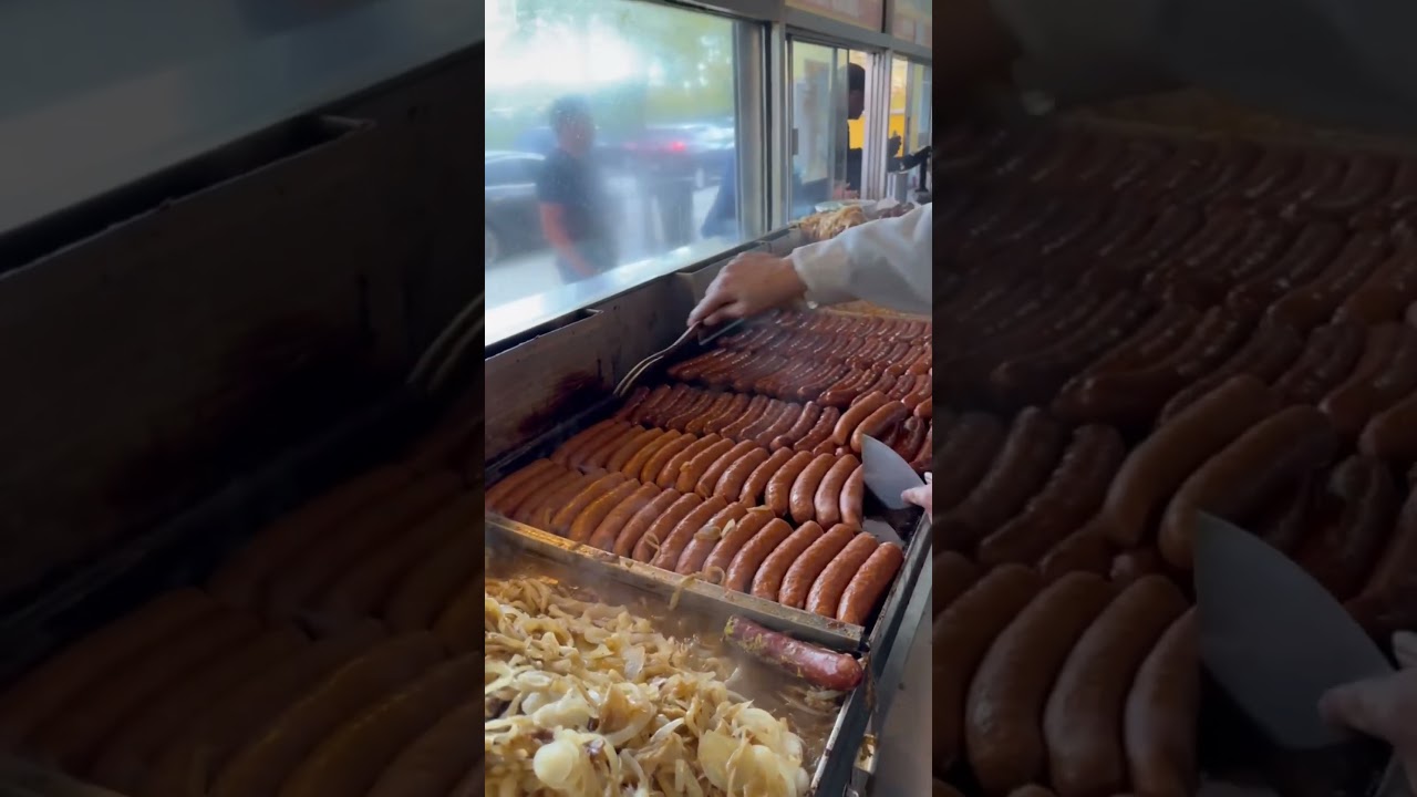 Jim's Original in Chicago, world famous Polish sausage since 1939!🌭 #food #chicago #chicagoeats