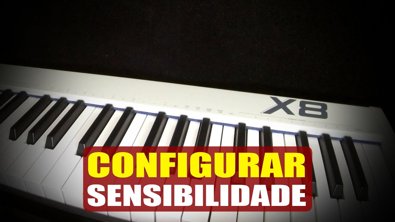 Configurando a Sensibilidade (MIDIPLUS X8 - AMW) | Tudo Sobre Teclado Musical