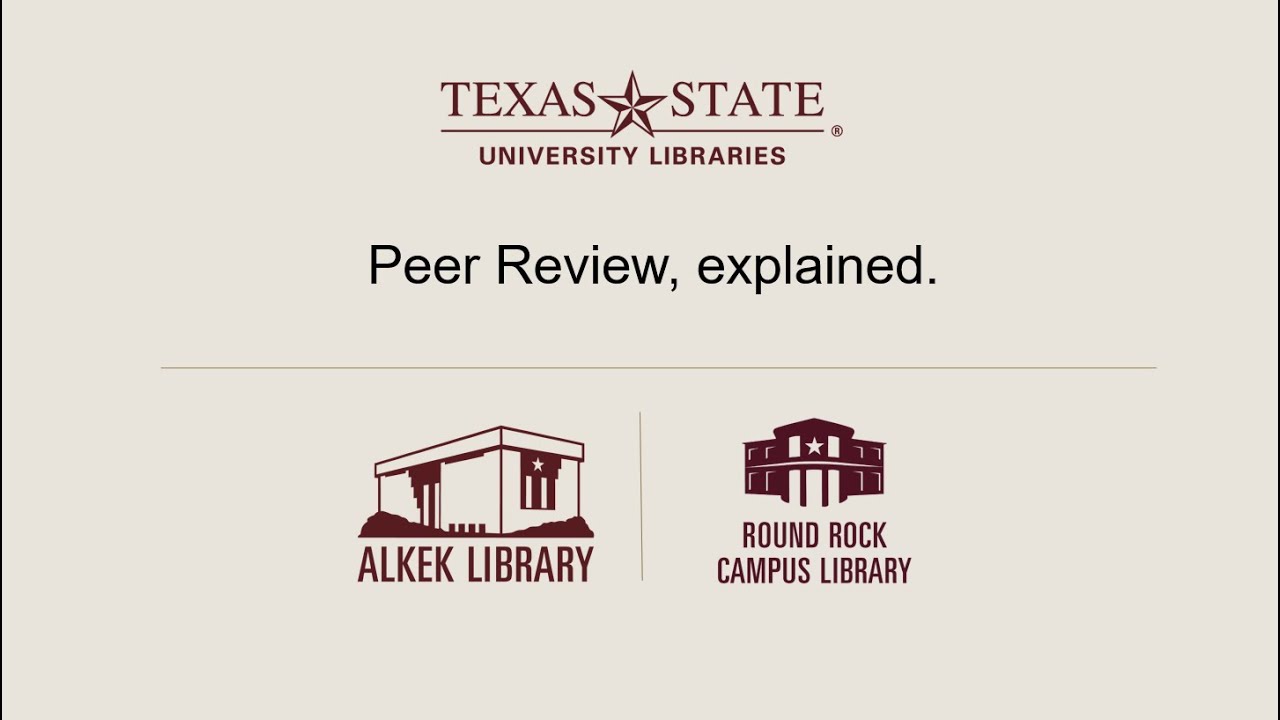 Peer Review, explained