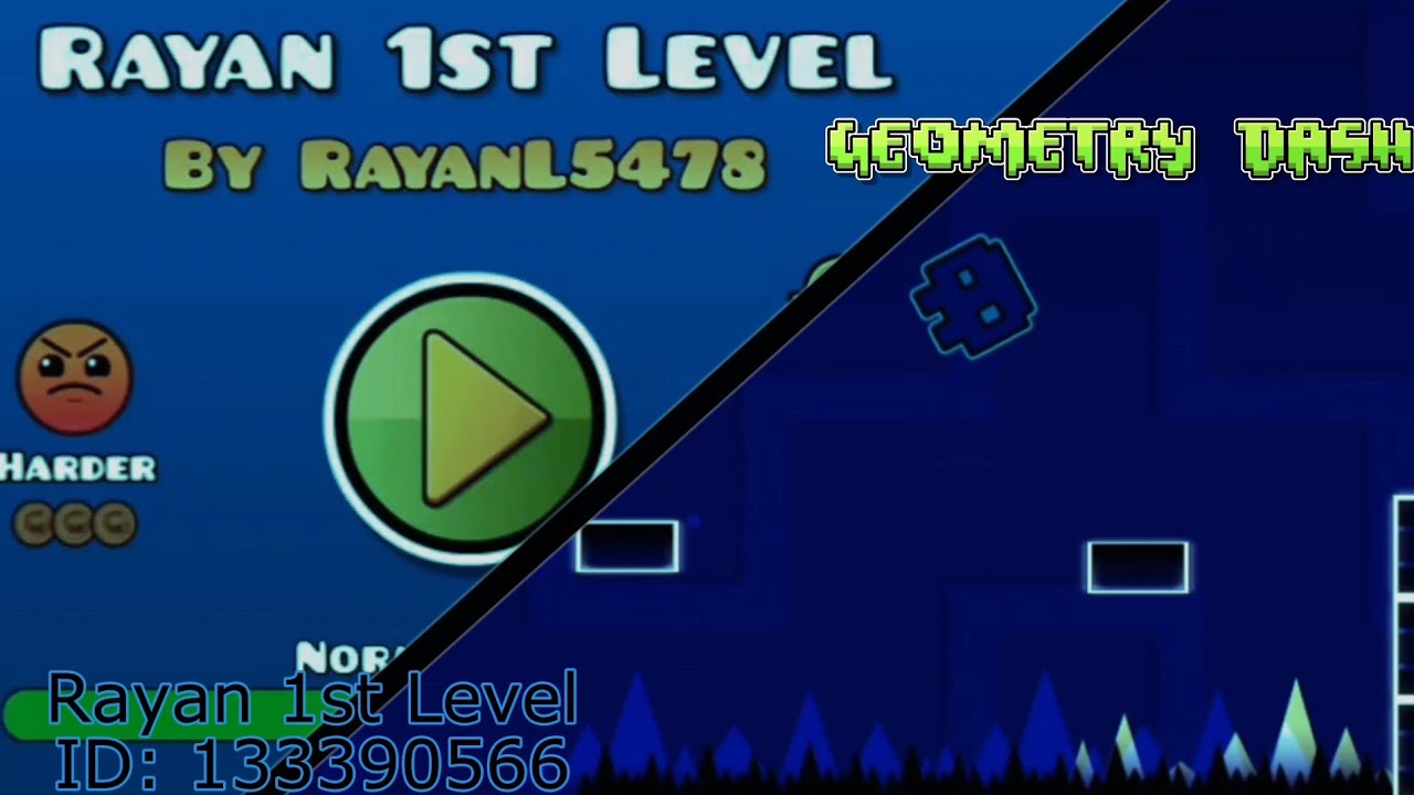 Geometry Dash: Rayan 1st Level (My first gd level) 