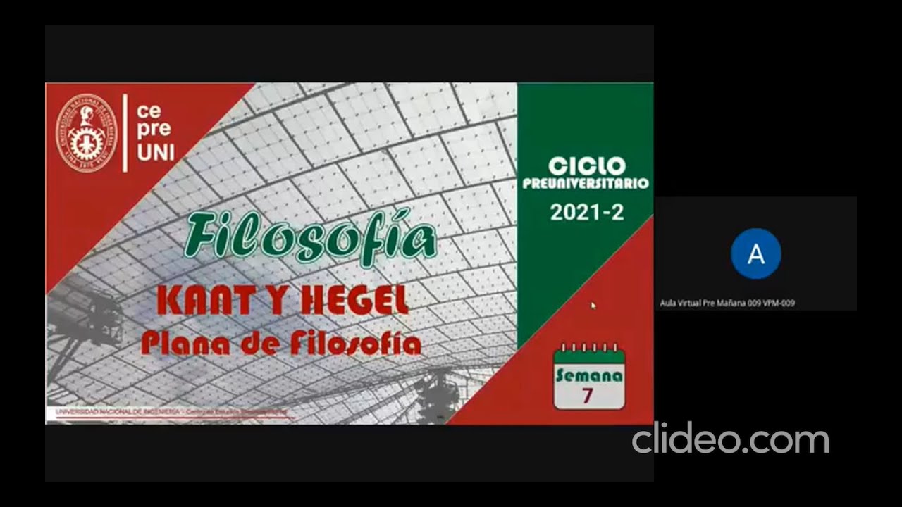 CepreUNI - Filosofia 7/ KANT Y HEGEL