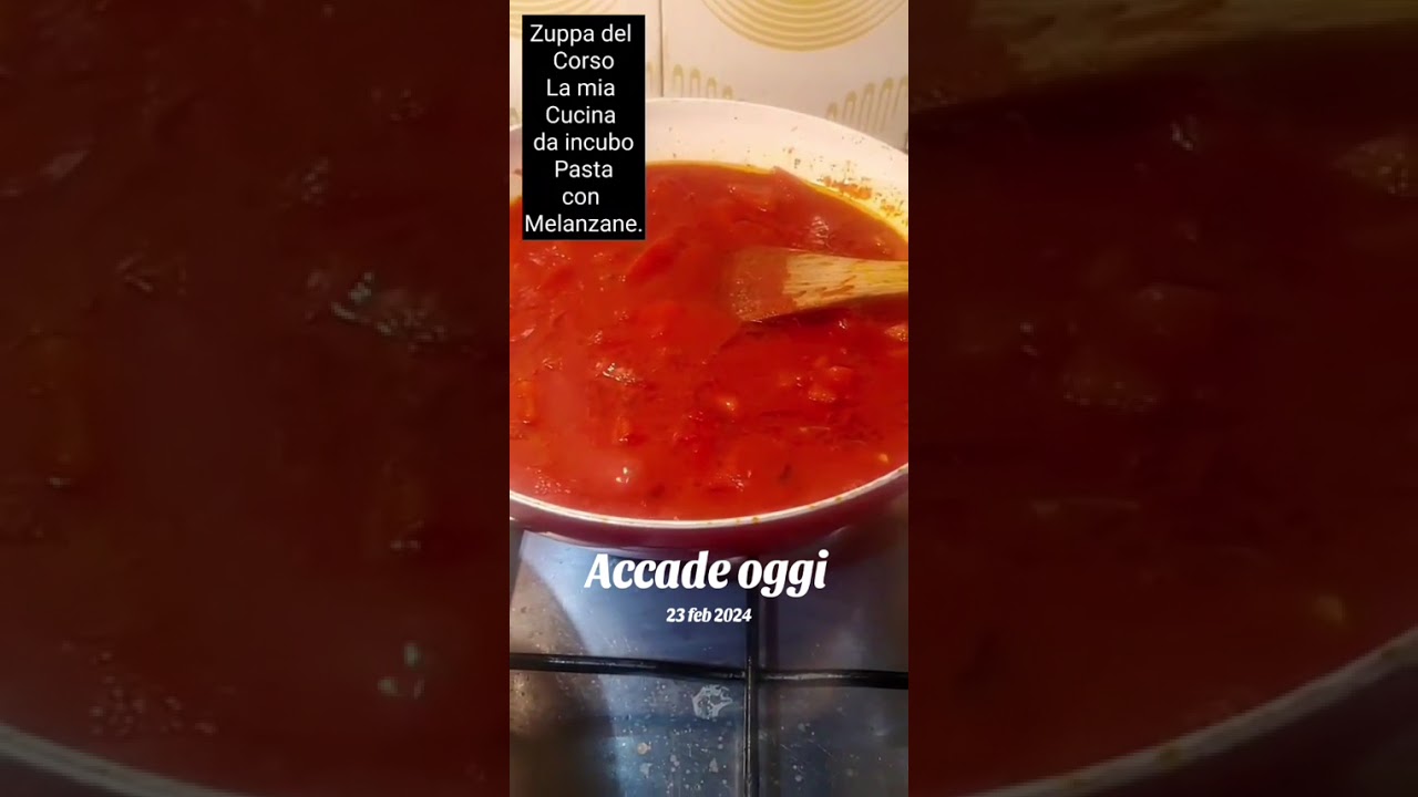 Zuppa del Corso Pasta, Melanzane, Pomodori #melanzana #pasta #pomodoro 