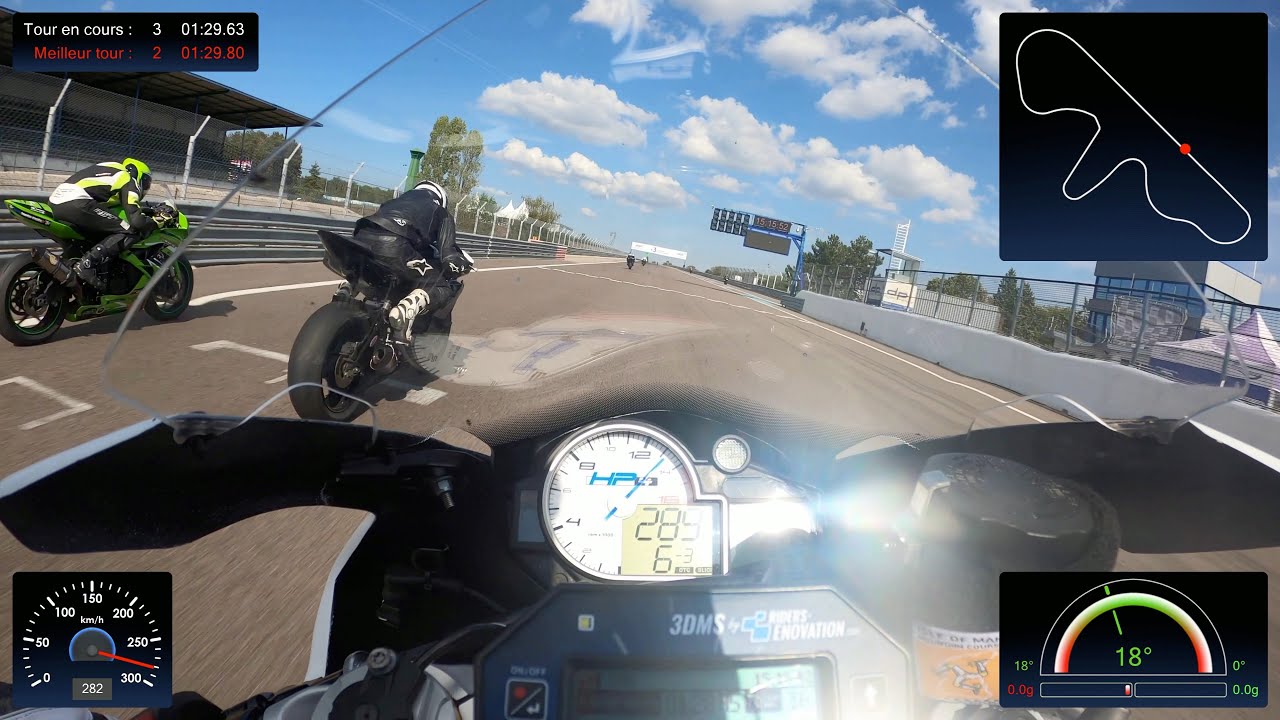 Circuit DIJON Prenois Session pilote 1´27´´48 4K