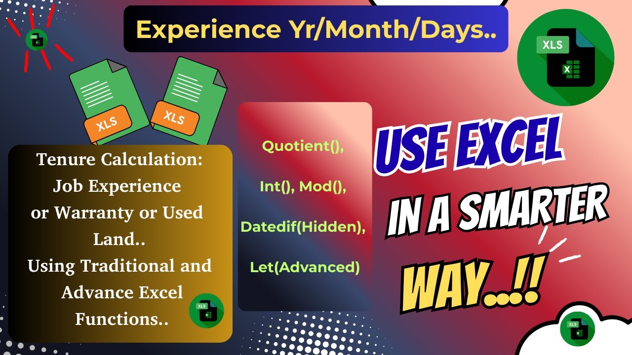 Advanced & Traditional function to Calculate Job Tenure.. 