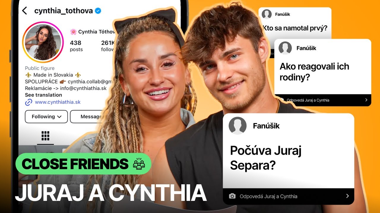 Namotala sa prvá Cynthia alebo Juraj?👀 (CLOSE FRIENDS)