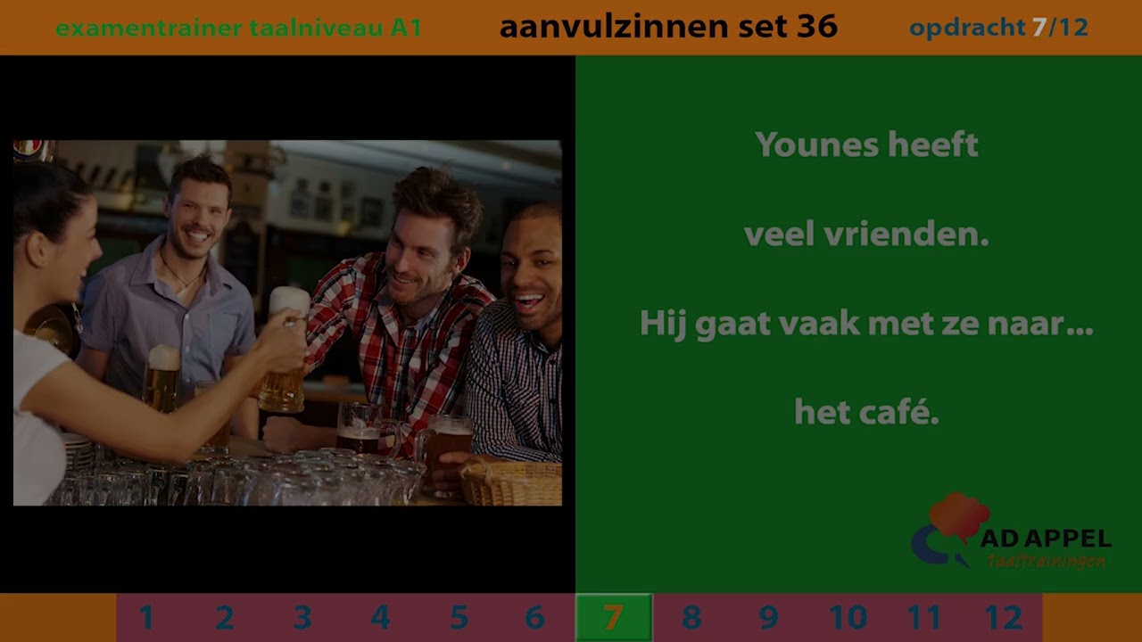 Inburgering A1 - examentrainer - Spreken - AANVULZINNEN Set 36