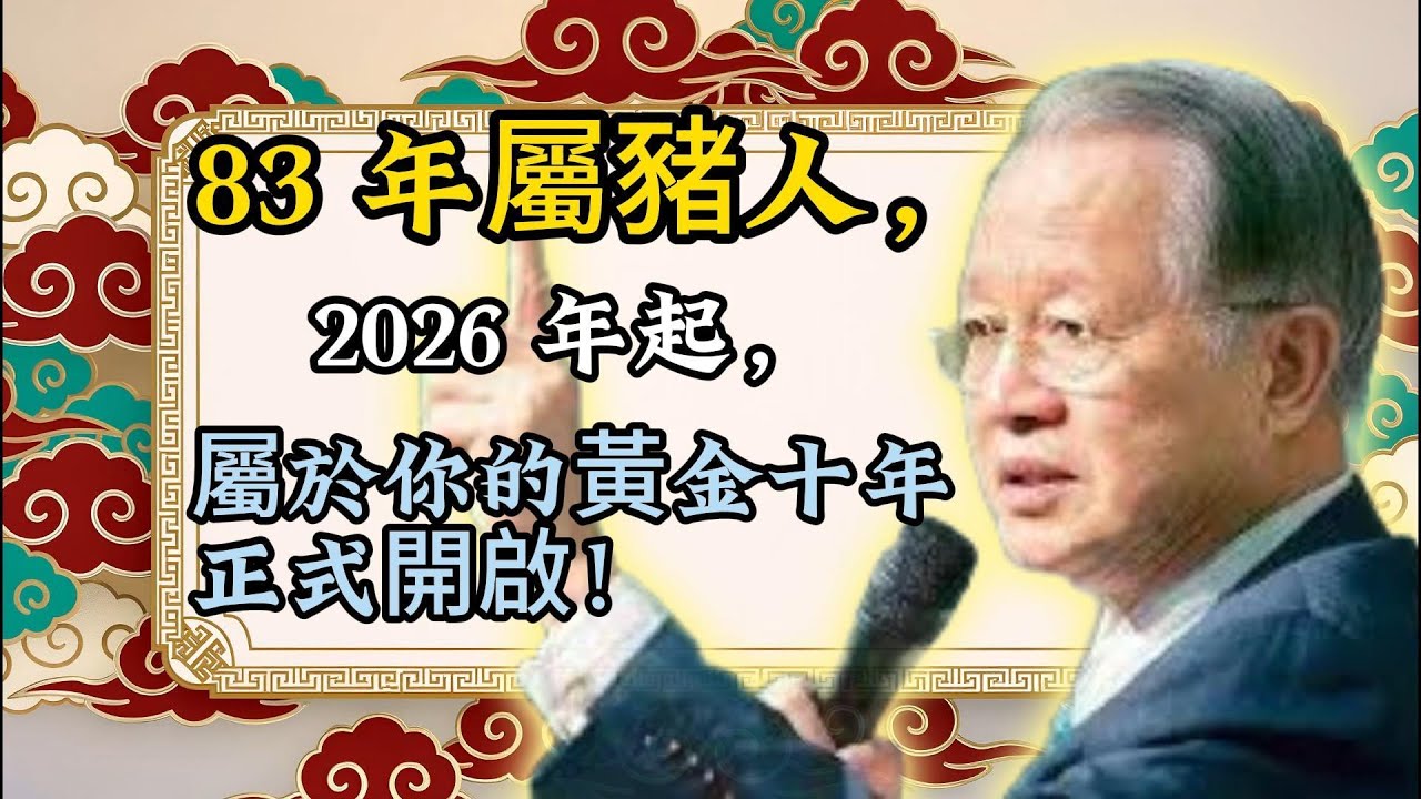 1983 年出生者為何前半生勞碌？曾仕強：屬於你的「黃金十年」才剛剛啟程！