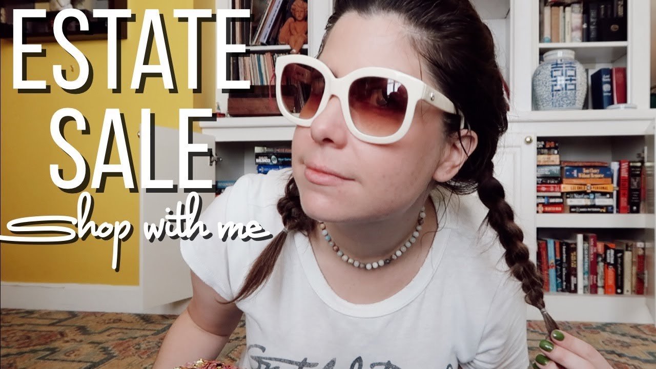 SHOP WITH ME AT ESTATE SALES | looking for items to sell on Poshmark