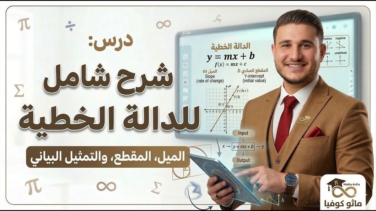 الدالة الخطية تانية إعدادي الترم الثاني 2026 |  المنهج الجديد | احمد التهامى