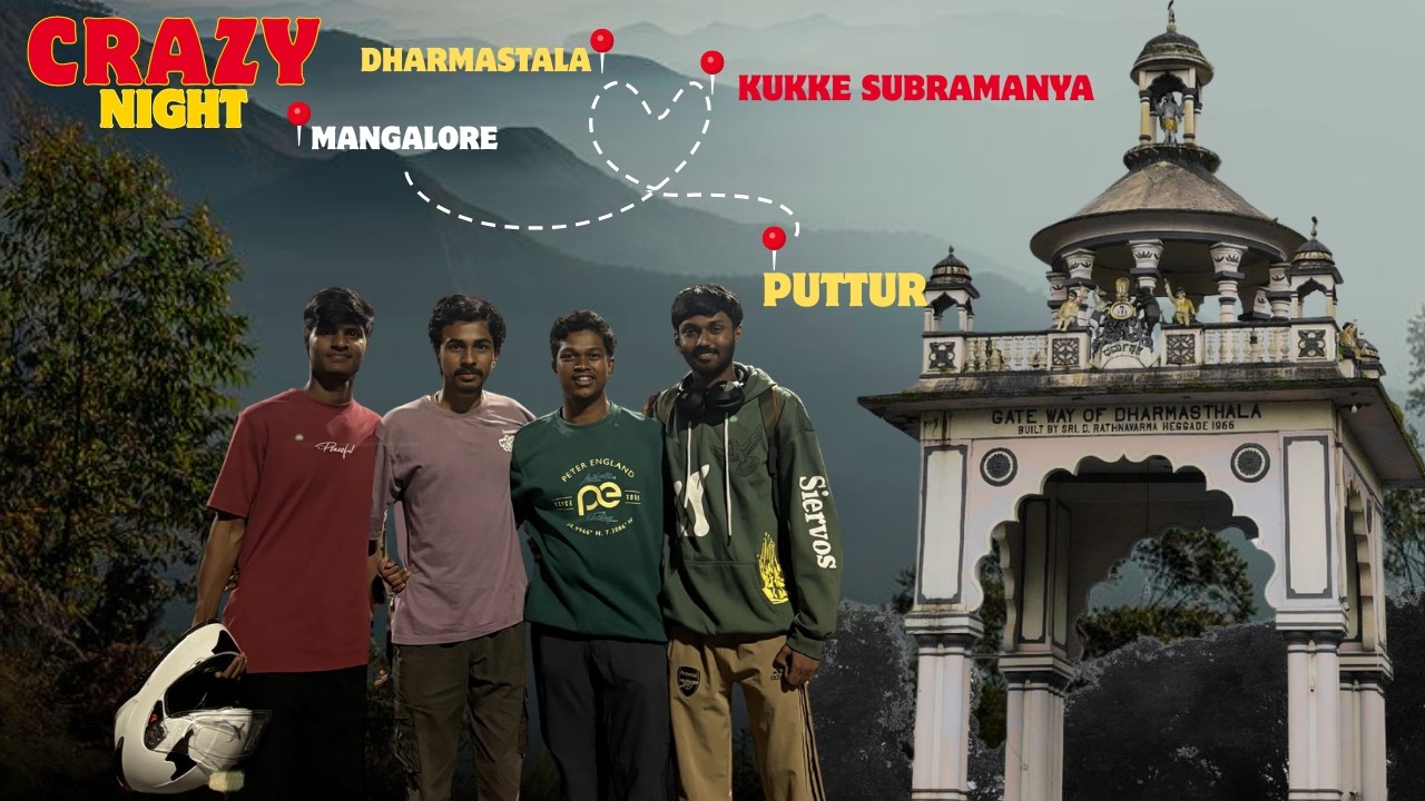 Best Night Ride Ever  | Dharmasthala & Kukke subhramanya Bike Trip Vlog | SHIRADI GHAT