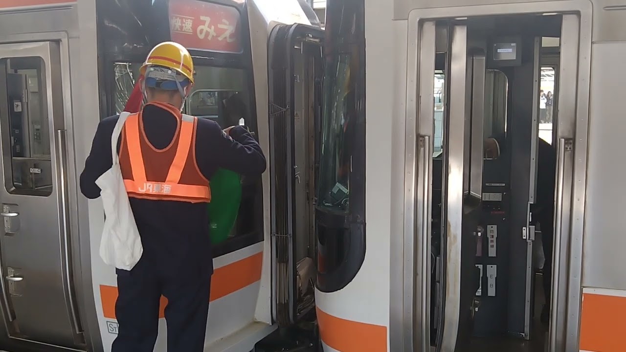 キハ75系の切り離し作業(3405+2編成)