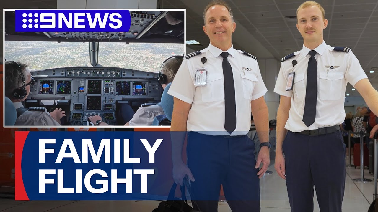 Meet the father-son duo piloting Jetstar flights | 9 News Australia