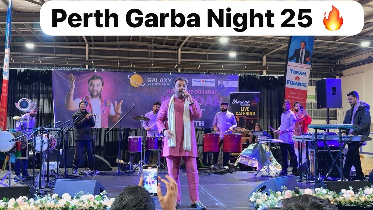 kirtidan garba live in perth 2025 | non-stop full night enjoyment | perth navratri vibes
