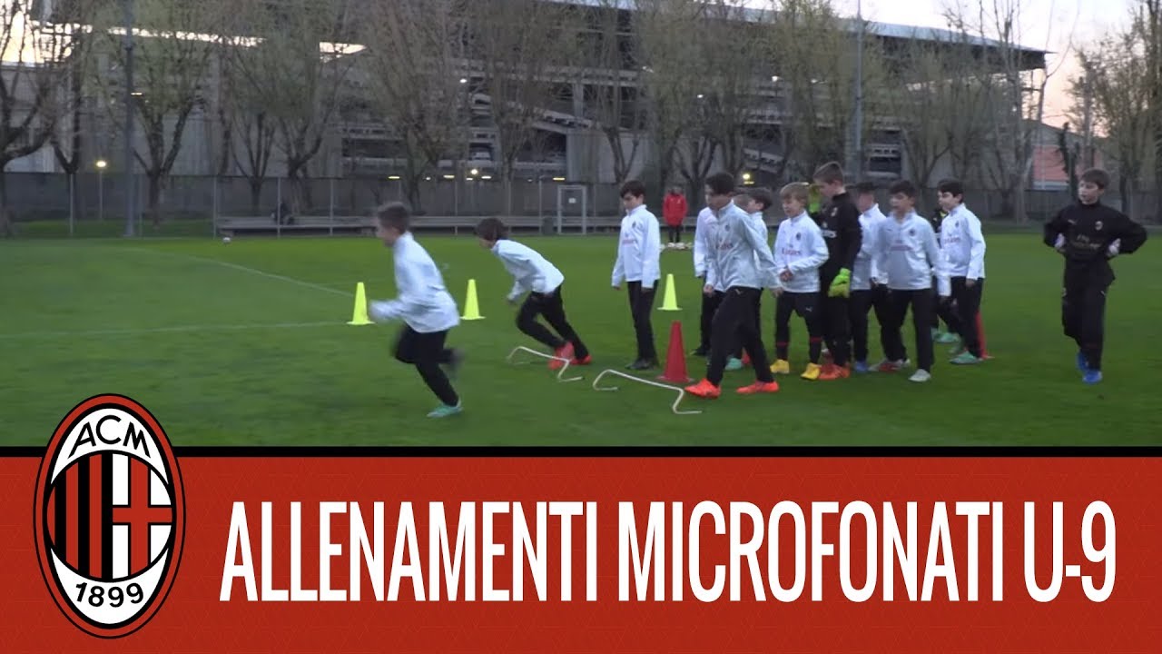 Milan Next: l'allenamento microfonato dei ragazzi dell'Under 9 rossonera