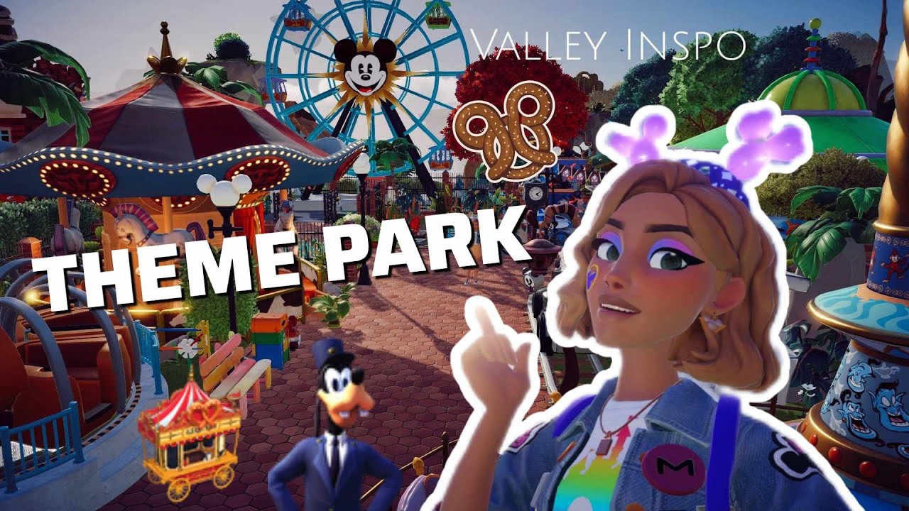 THEME PARK🎡Toontown in Disney Dreamlight Valley🥨Freizeitpark auf der Wiese🎠Park on Peaceful Meadow