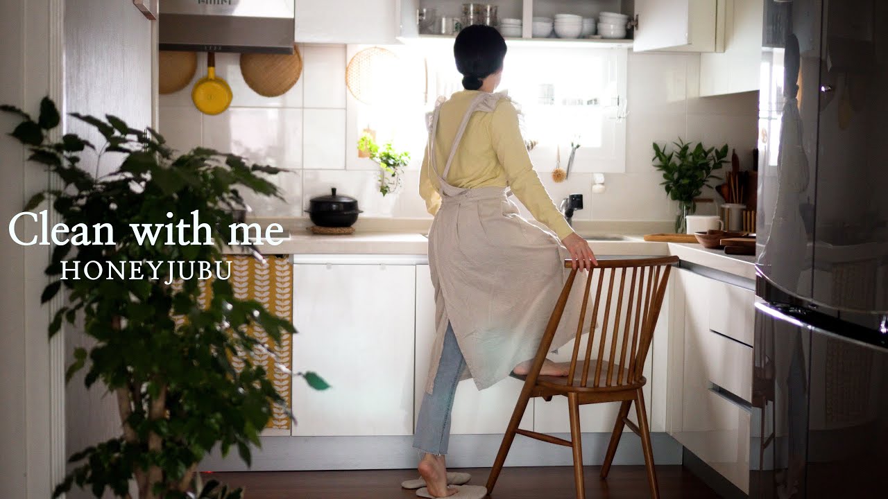 깨끗한 집을 위한 아침 청소 루틴 / 남편 도시락, 엔초비 파스타, 친환경 청소팁 / Clean with Me