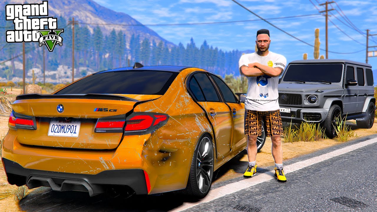 РЕАЛЬНАЯ ЖИЗНЬ В GTA 5 - ЖЕНА РАЗБИЛА МОЮ BMW M5 F90! ТЯНУ БМВ М5 НА ТРОСУ! 🌊ВОТЕР
