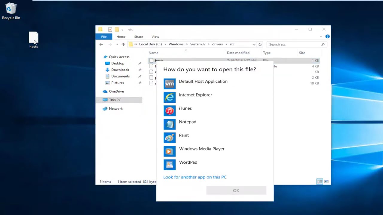 How To Edit Hosts File in Windows 10