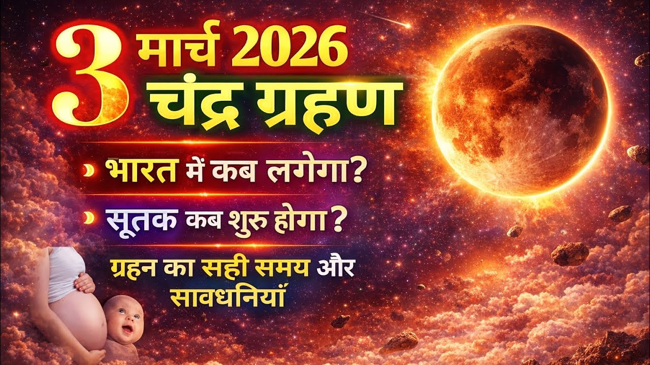 Chandra Grahan Kab Lagega | Grahan Kitne Baje Lagega | 3 मार्च चंद्र ग्रहण सूतक समय गर्भवती सावधान 