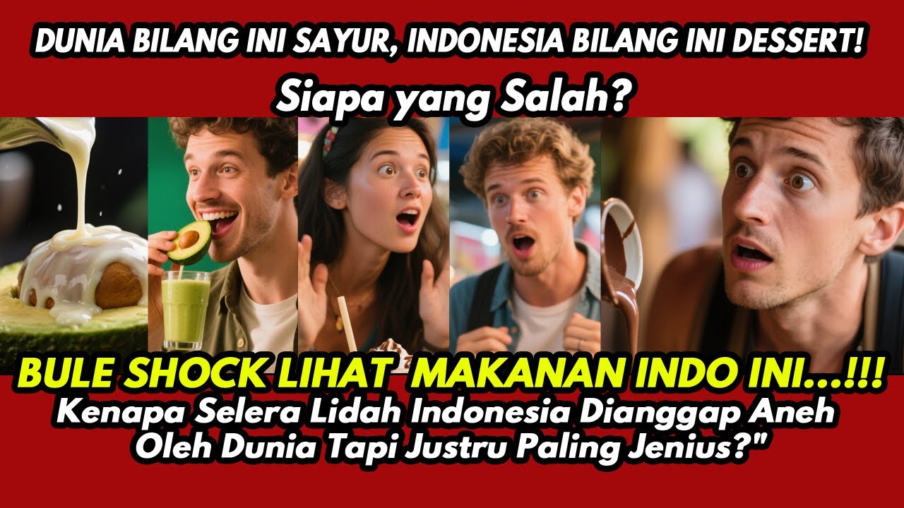 Bule Bilang Kita Aneh? Perang Alpukat: Tim Garam vs Tim Susu Coklat!