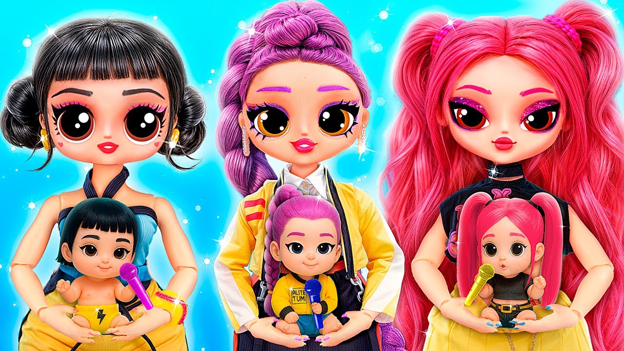 K-pop Style Dolls DIYs Inspired by Demon Hunters!