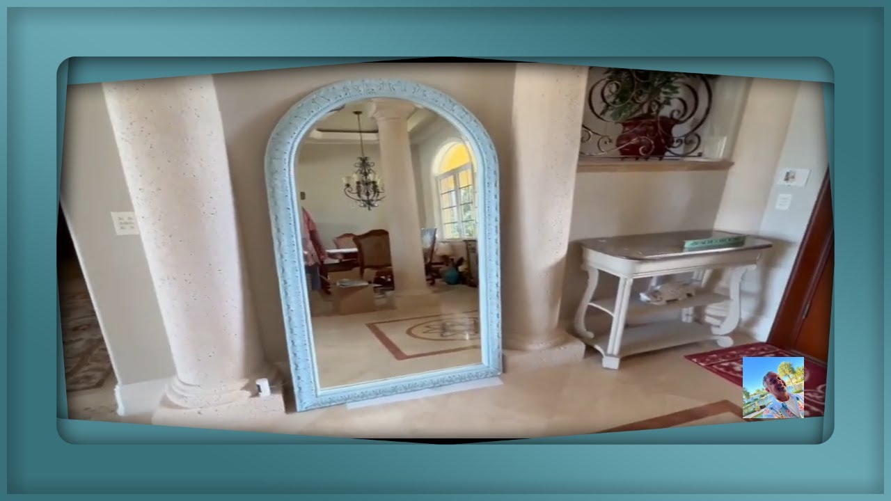 How To Chalk Paint and Sponge Paint An Aging Mirror