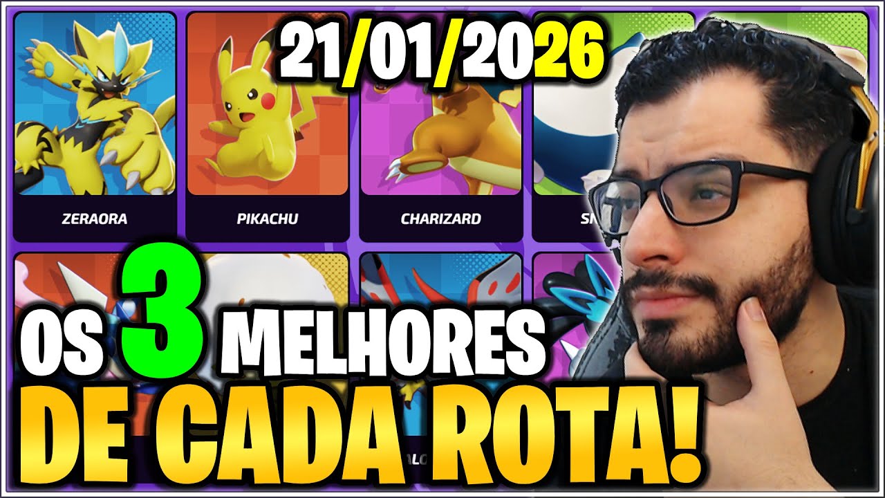 Os 3 MELHORES Pokémon de CADA ROTA! *ATUALIZADO*🚨Pokémon UNITE!