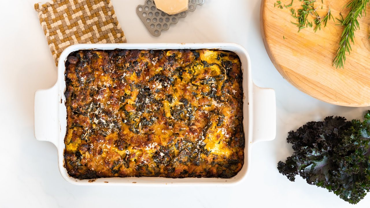 Squash Kale Lasagna