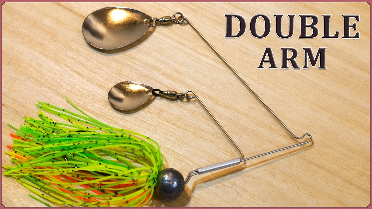 How to make a Double arm spinner bait. ダブルアーム型スピナーベイトの作り方。