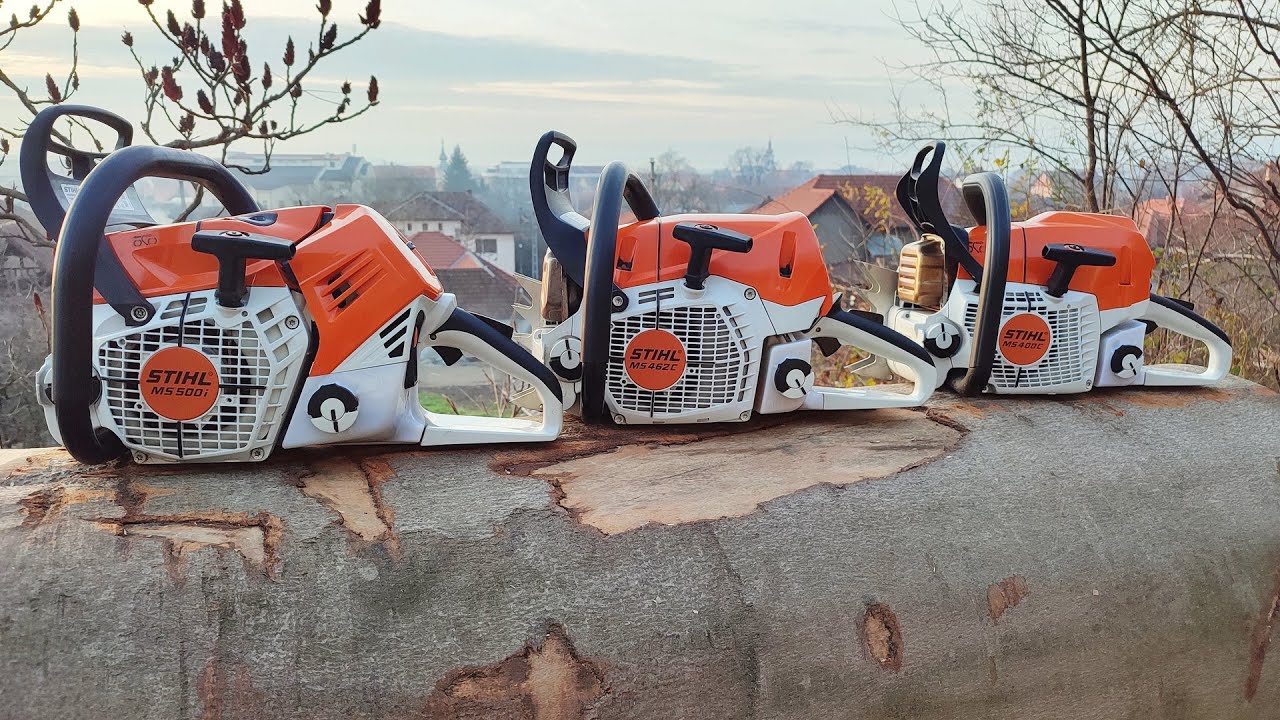 Stihl MS 500i (i 1.0) versus MS 462 versus MS 400c (same bar & chain)
