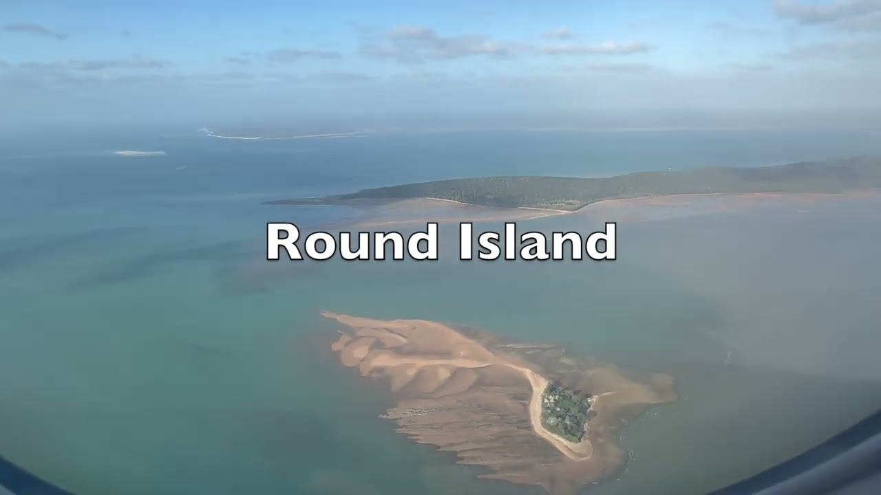 flying over K'gari, Great Sandy Strait and Hervey Bay - 3 September 2024