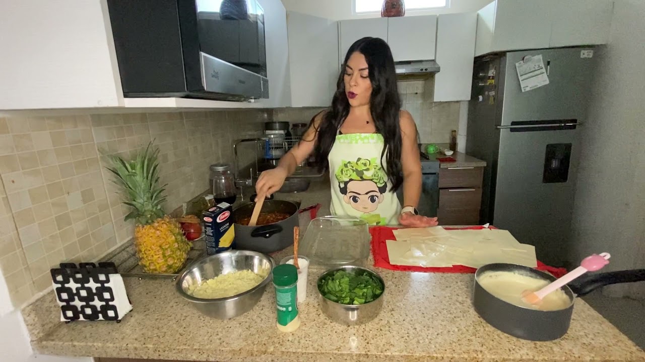 Receta deliciosa de lasaña 🍝🍷| COCINANDO A MI MANERA