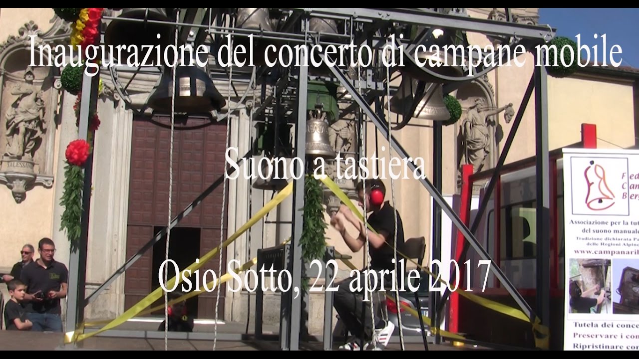 Video inaugurazione della tastiera del castello mobile di campane