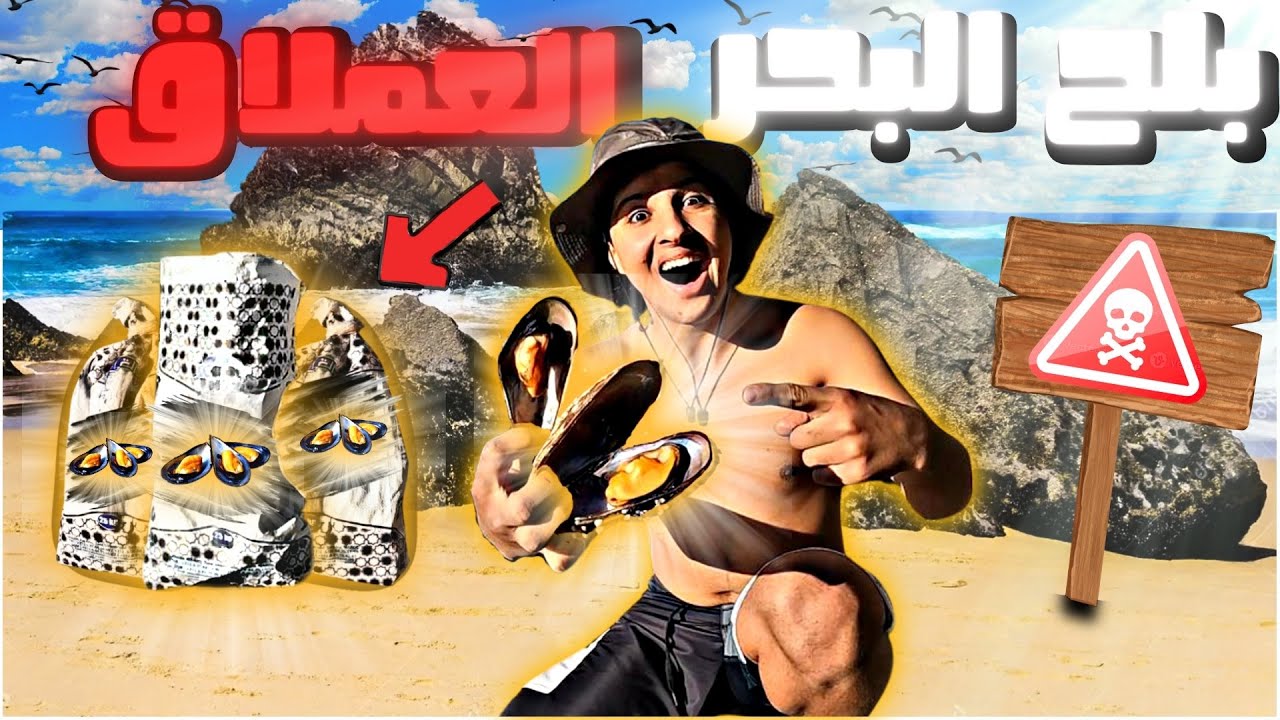 شاهد طريقة صيد البلح في أعماق البحر 🌊 و طريقة طبخه 🔥