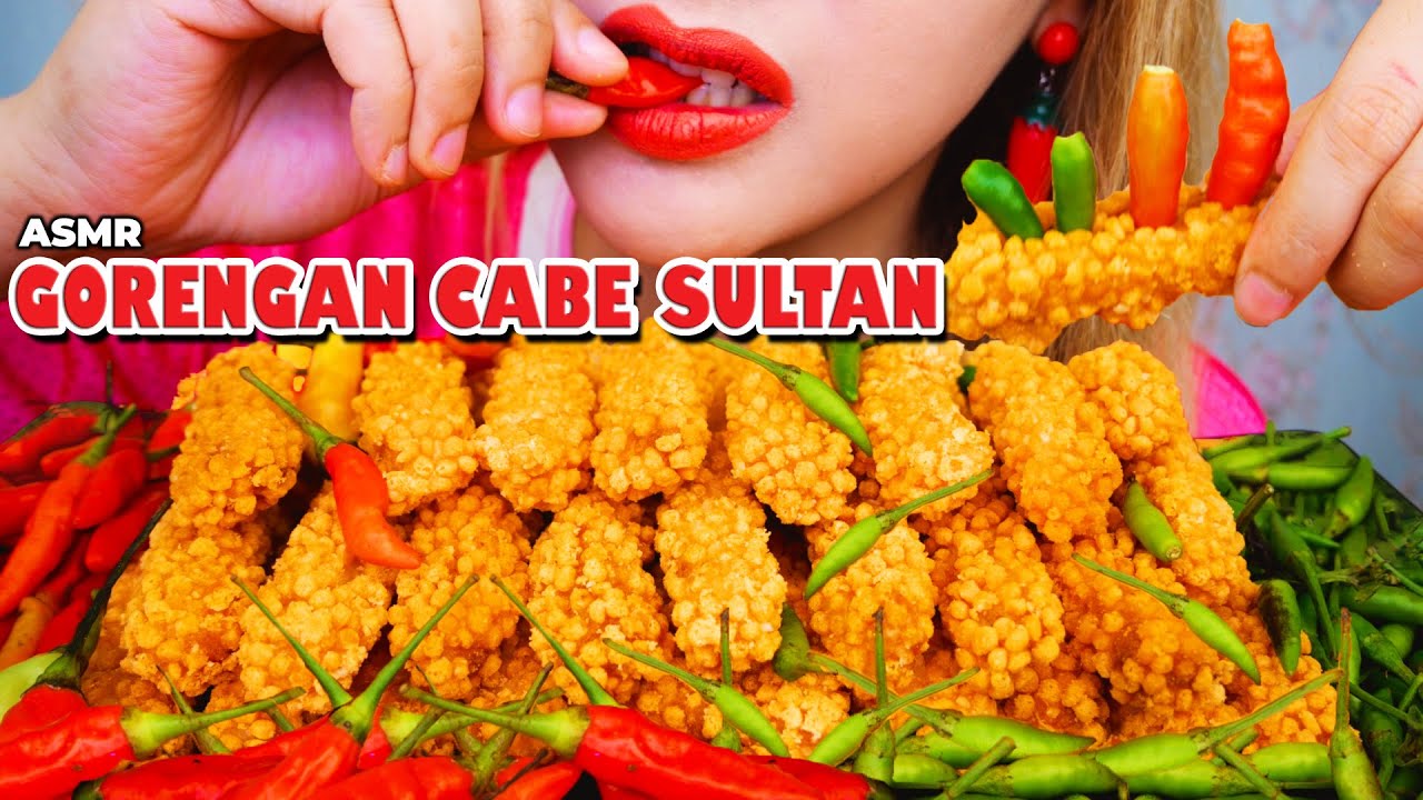 EXTRA DOW3RRR‼️ ASMR SEGUNUNG GORENGAN SULTAN MANDI CABE RAWIT SETAN🥵 | ASMR Indonesia