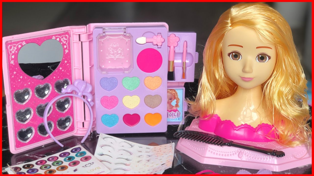 TRANG ĐIỂM LÀM TÓC CHO CÔNG CHÚA BÚP BÊ HÀN QUỐC SIÊU  - Make up doll korea (chim xinh)