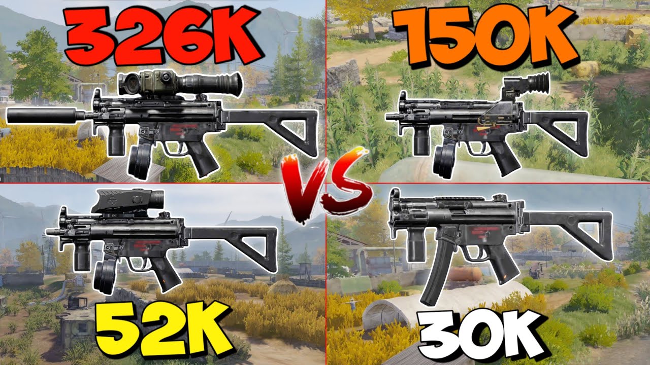 MP5K challenge from the Cheapest to the Most Expensive | Arena Breakout