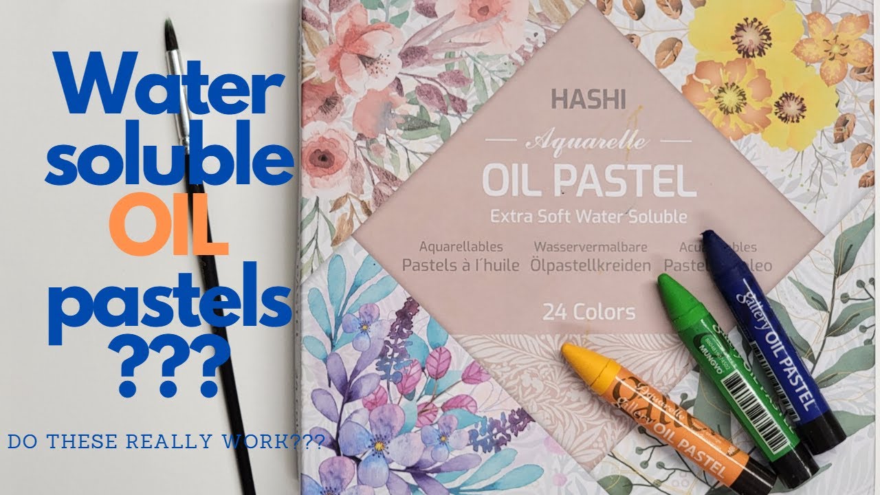 Water Soluble OIL Pastels review/first impression | Trying for the first time #mixedmedia #art
