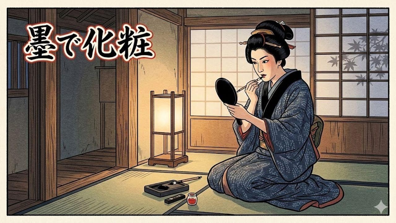 江戸の美人は「墨」で化ける？現代人が絶句する衝撃の美容代