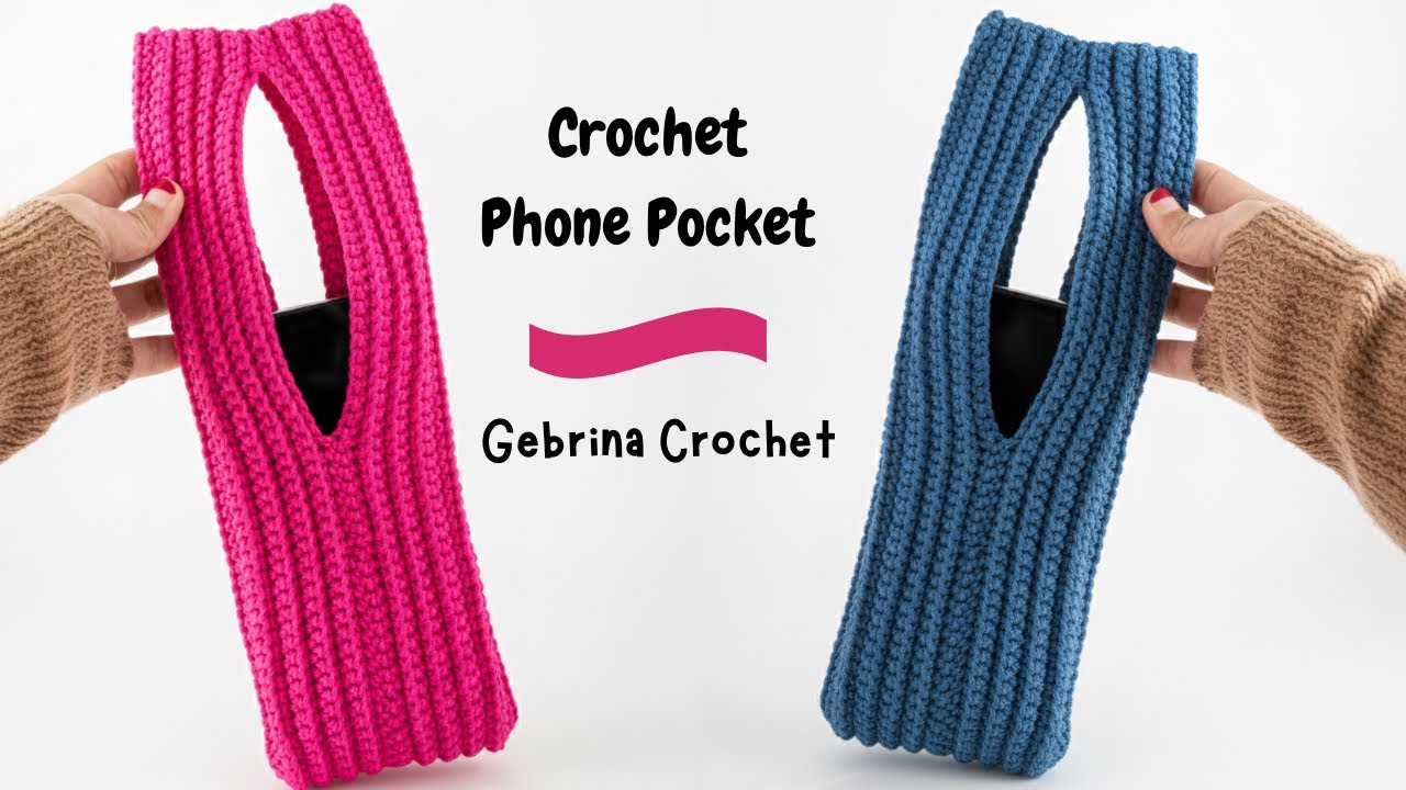 Crochet Viral Phone Pocket || Cara Merajut Pocket Iphone Yang Lagi Viral