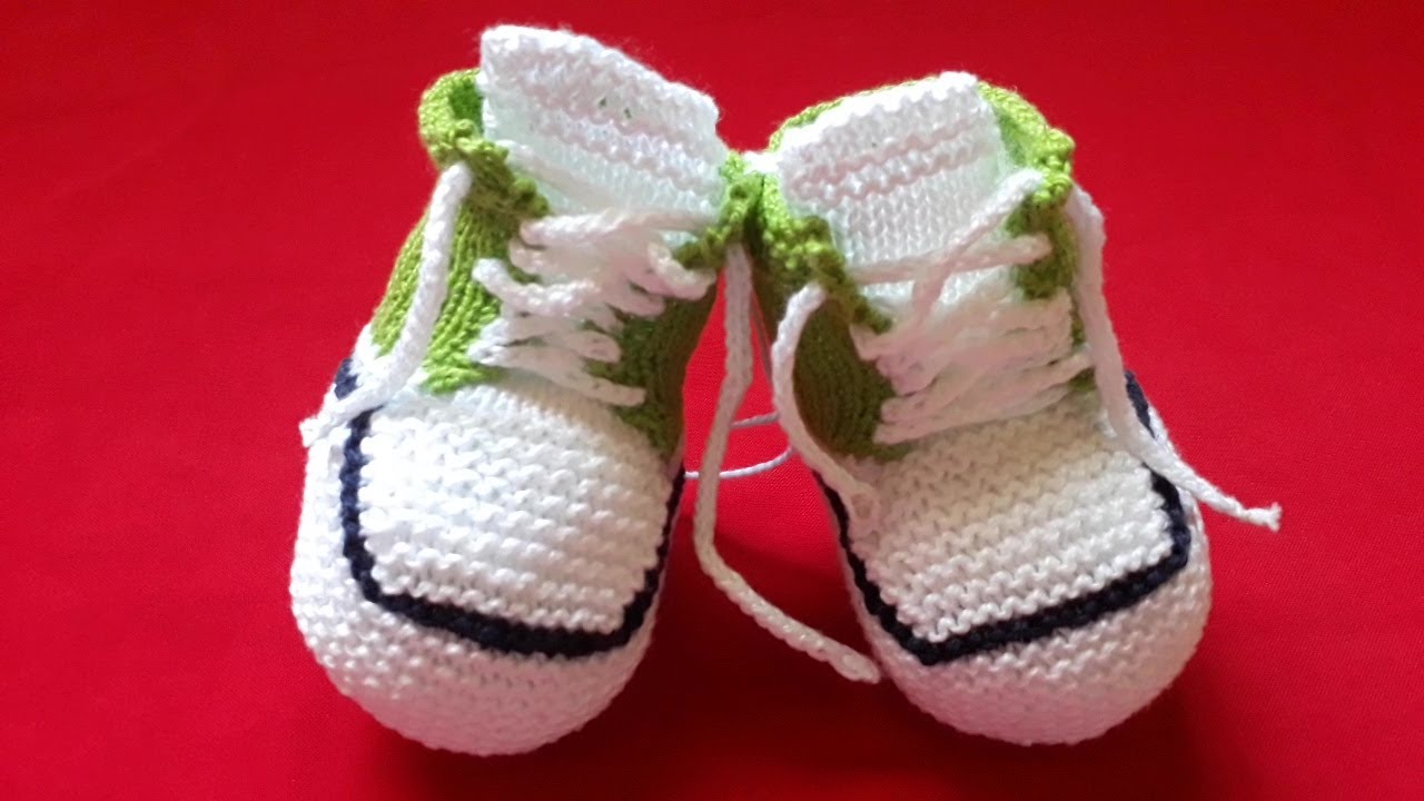 Sapatinho All Star Cano Longo de Tricô Para Bebê